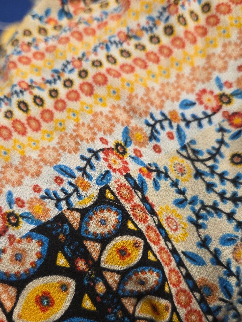 BCBGeneration Palazzo Festival Pants Allover Patrern Boho Small - Picture 5 of 5